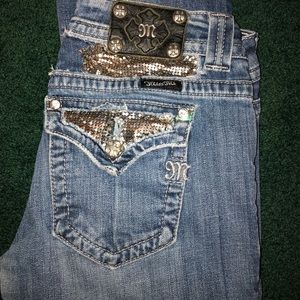 Miss Me Silver Jeans Size 30